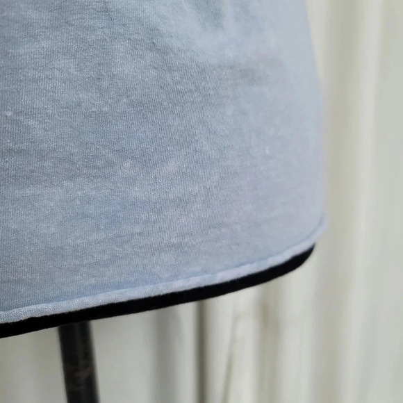 ACEMI WOMEN'S LIGHT BLUE CROPPED TEE SIZE LARGE SUN MOON SHORT SLEVE T-SHIRT - Picture 7 of 8